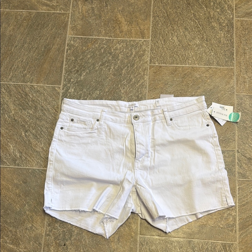 Stitch Fix Women's Crisp White Jean Shorts